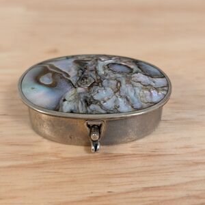 Vintage Abalone Pill/Trinket Container